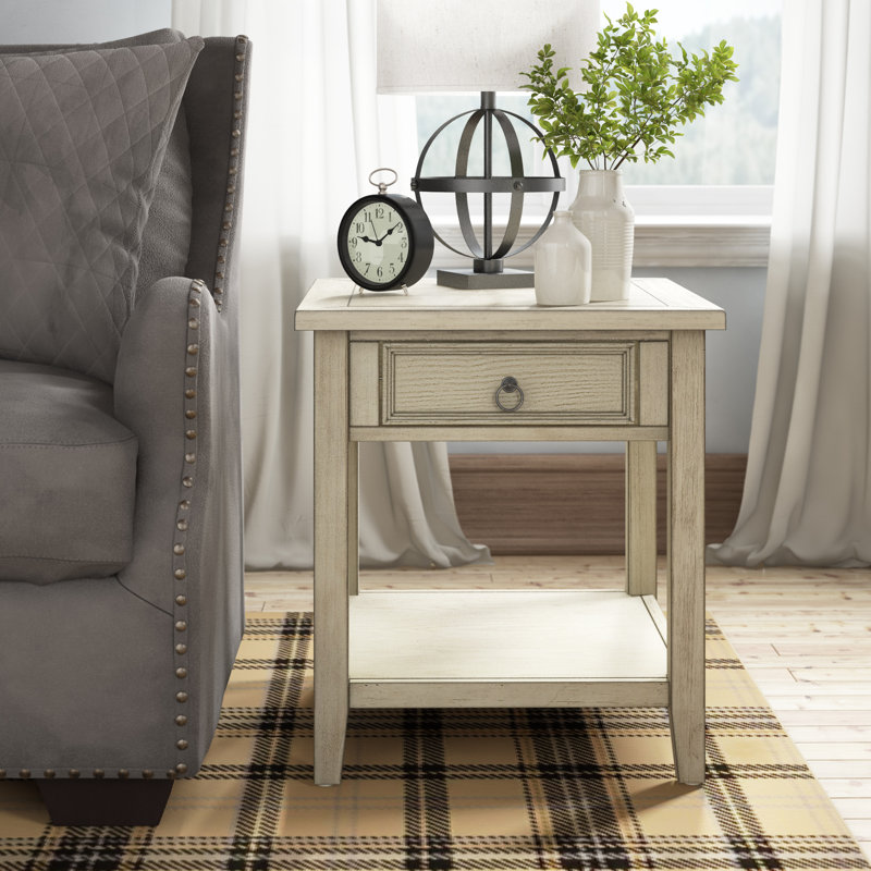 Darby Home Co Stas 1 Drawer End Table with Storage & Reviews Wayfair